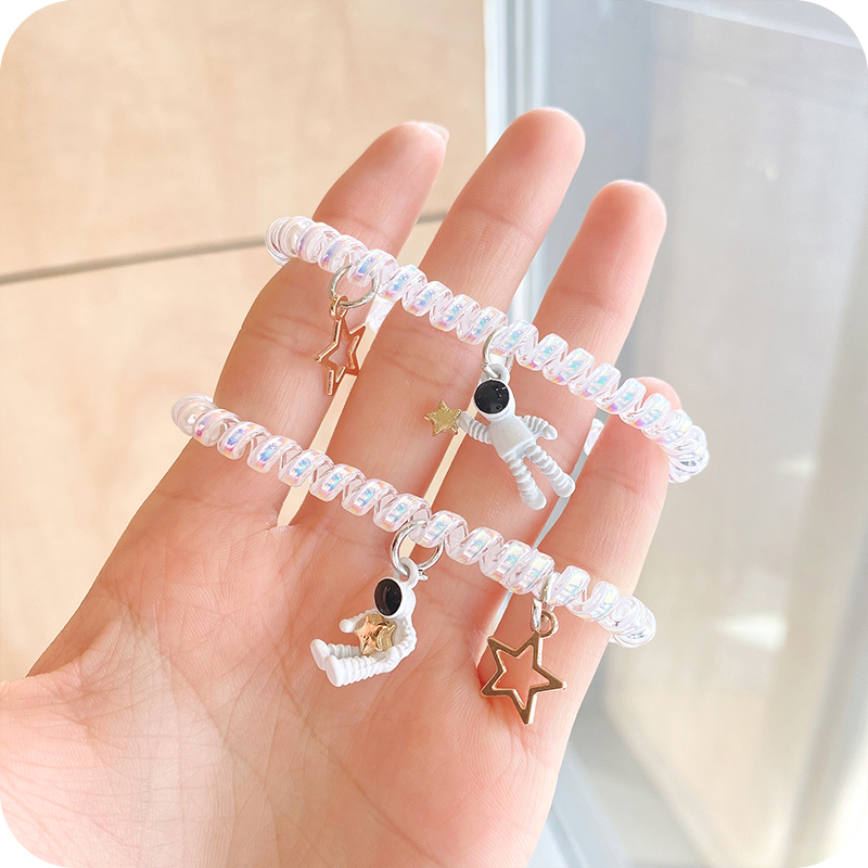 Dây thun cột tóc nam châm hình phi hành gia cho cặp đôi