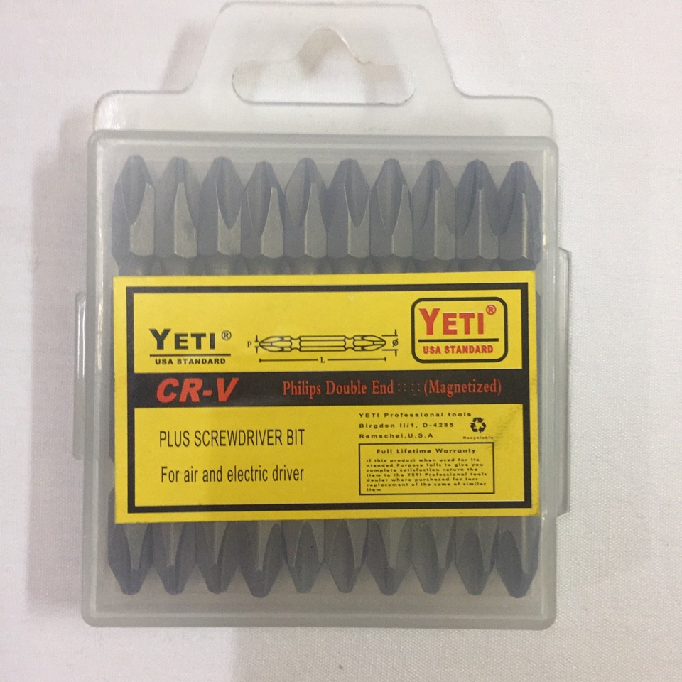Hộp 10 đầu vặn vít YETI hàng loại 1 - HV Store 110