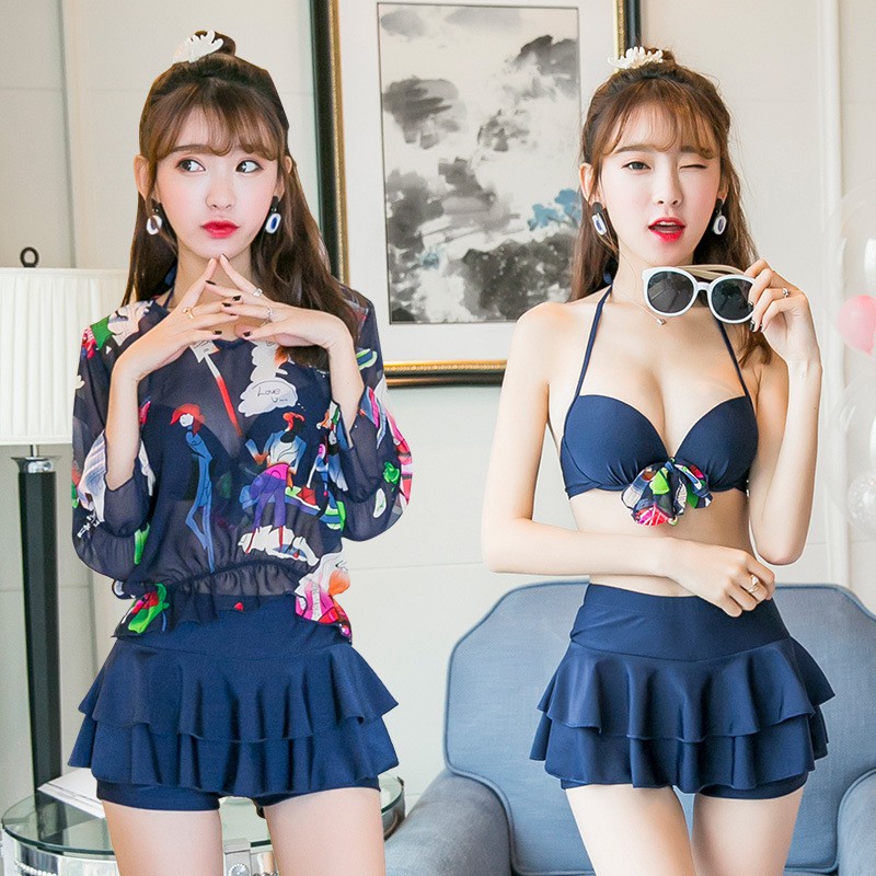 Bộ Đồ Bơi Nữ Áo Tắm 3 Chi Tiết Quảng Châu