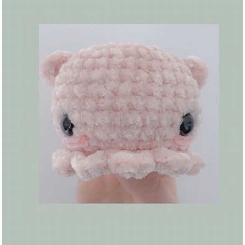 Thú bông ếch bằng len nhung siêu mềm