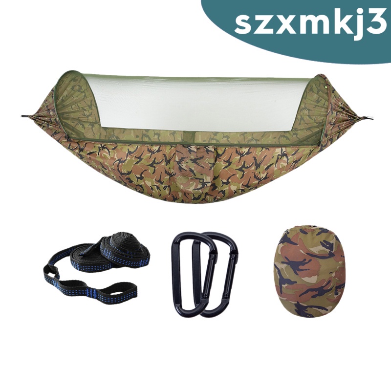 Võng Treo Kèm Màn Chống Muỗi Bằng Polyester Thoáng Khí Kèm Dây Đeo Tiện Dụng Mang Theo Du Lịch / Dã Ngoại Szxmkj3