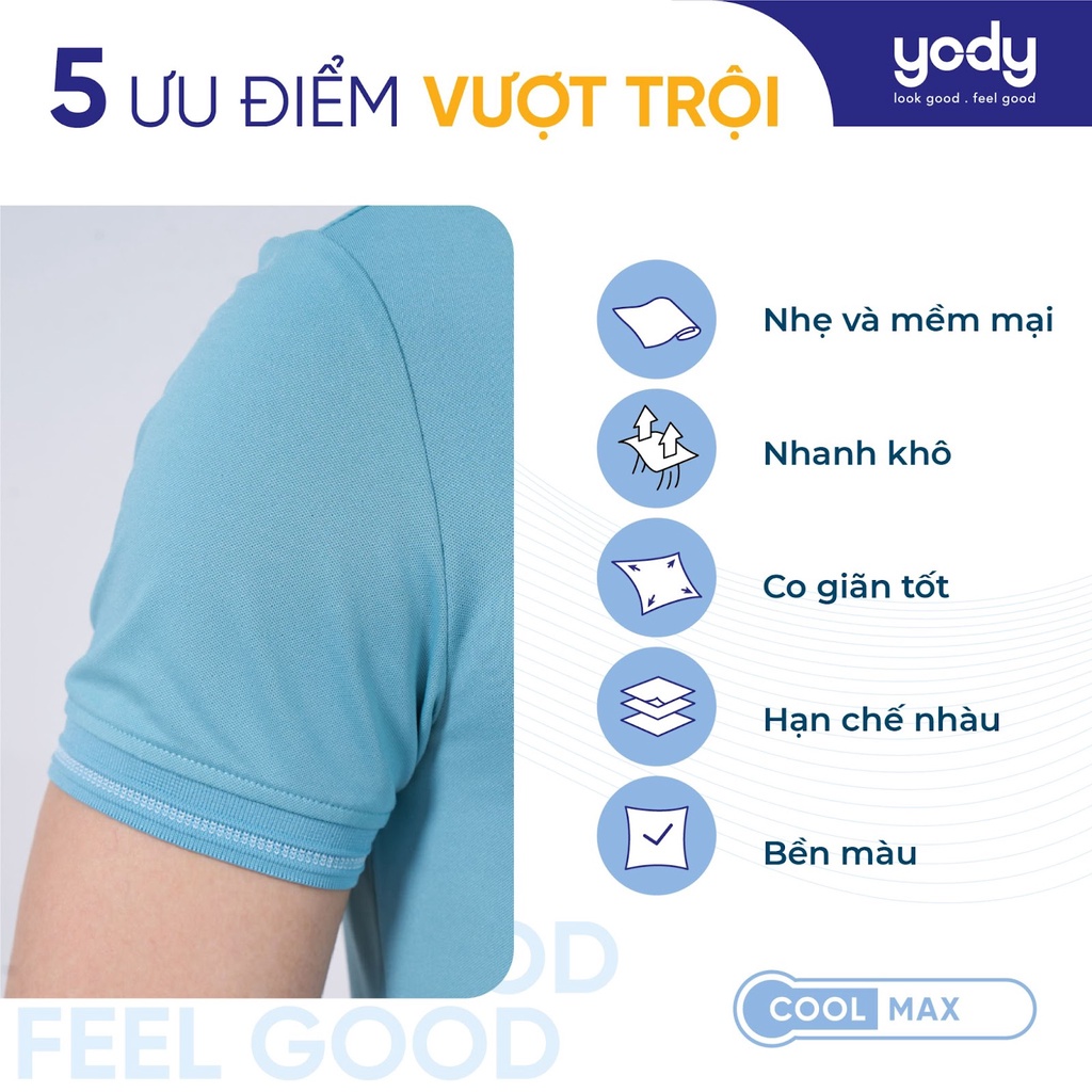 Áo Polo Nữ chất liệu cotton coolmax Yody mềm mịn thoáng mát APN3516