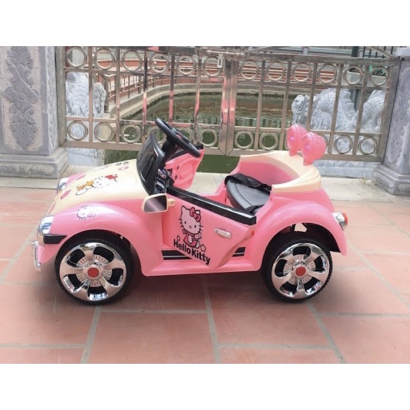 Ô tô điện trẻ em hello kitty cho bé gái siêu xinh