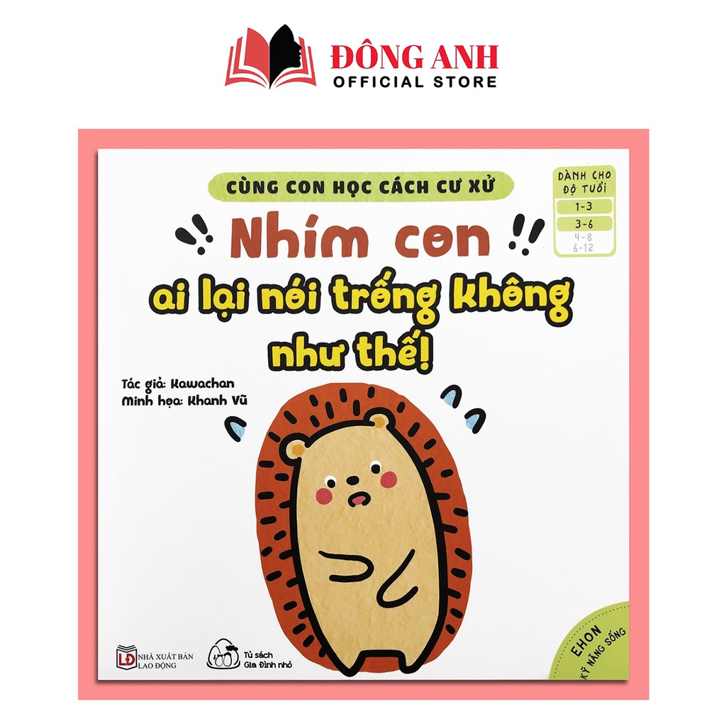 Sách - Combo 6 cuốn Ehon Cùng Con Học Cách Cư Xử dành cho bé 1-6 tuổi