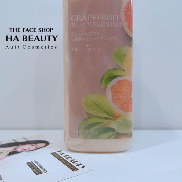 Sữa dưỡng thể dưỡng ẩm tốt trắng da thơm lâu The Face Shop Grapefruit Body Lotion 300ml The Face Shop