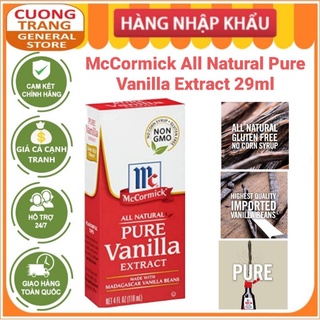 McCormick Chiết xuất Vanilla Nguyên chất 29ml