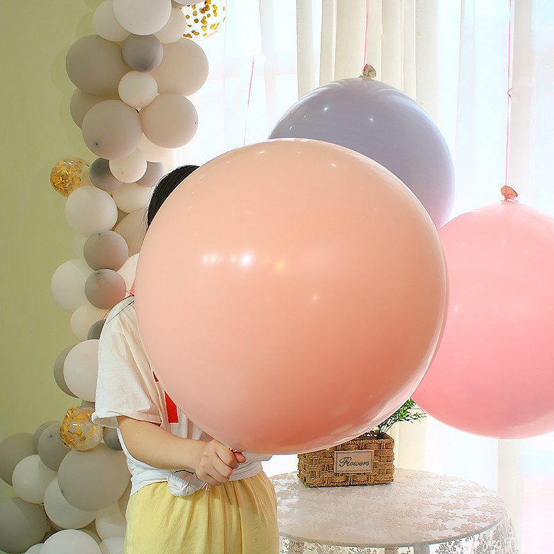 Bong Bóng Sữa Pastel Jumbo Size 24in (60cm) Trang Trí Sinh Nhật Túi 1 Cái.