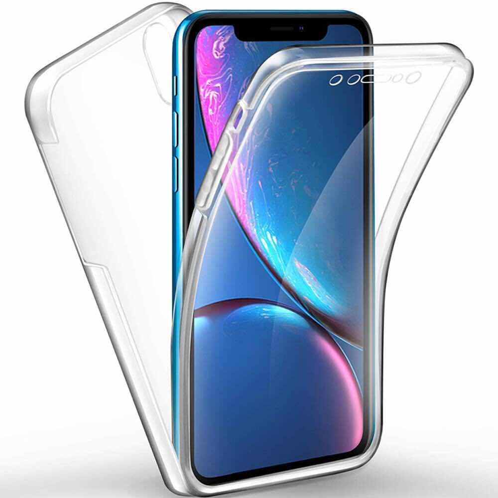 Ốp điện thoại TPU dẻo mặt trước + sau 360 độ Samsung Galaxy A3 A5 A7 2016 A6 A8 Plus A9 J2 J3 J4 J5 Prime J6 Plus J7 Pro 2017 2018° Ốp điện thoại TPU silicon mềm siêu mỏng trong suốt bảo vệ toàn diện cho iPhone