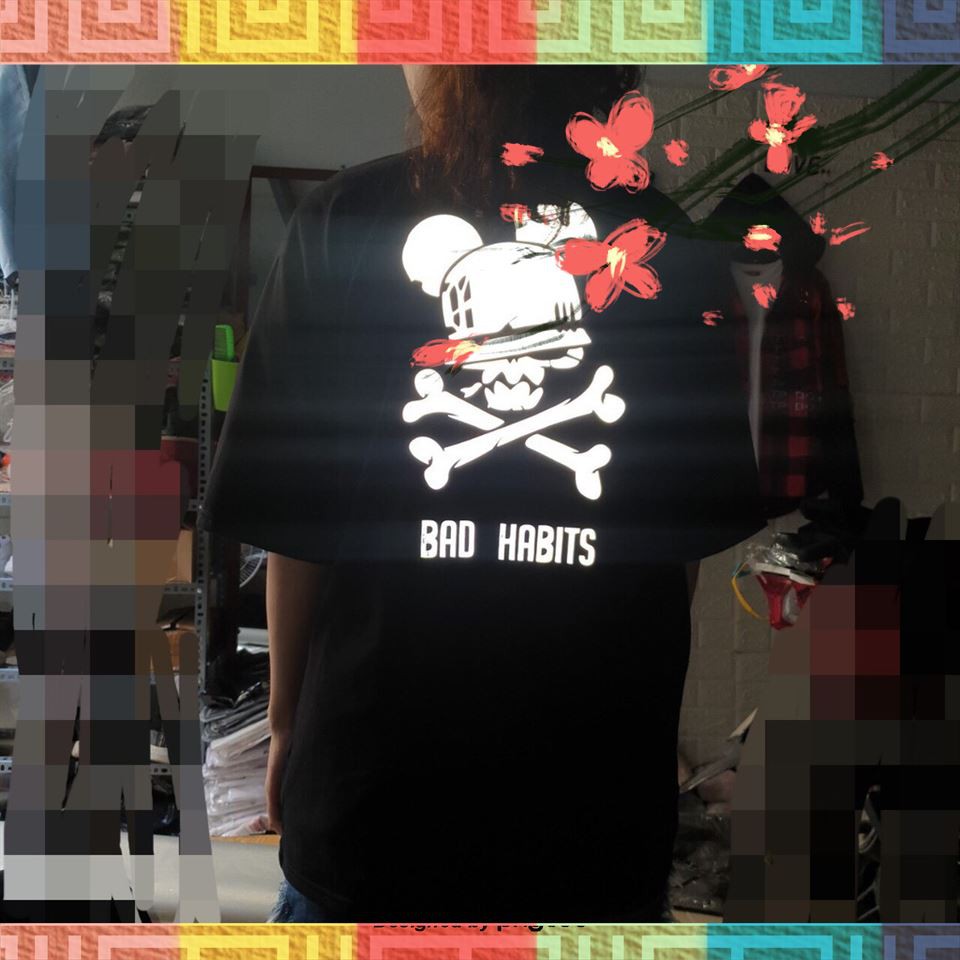 Áo Thun Phản Quang Bad Habbit Hàng Xịn