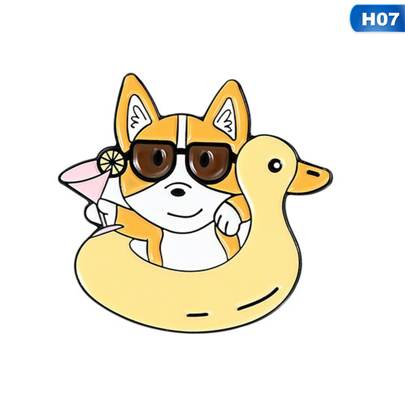 Ghim cài áo hình chú cún corgi dễ thương