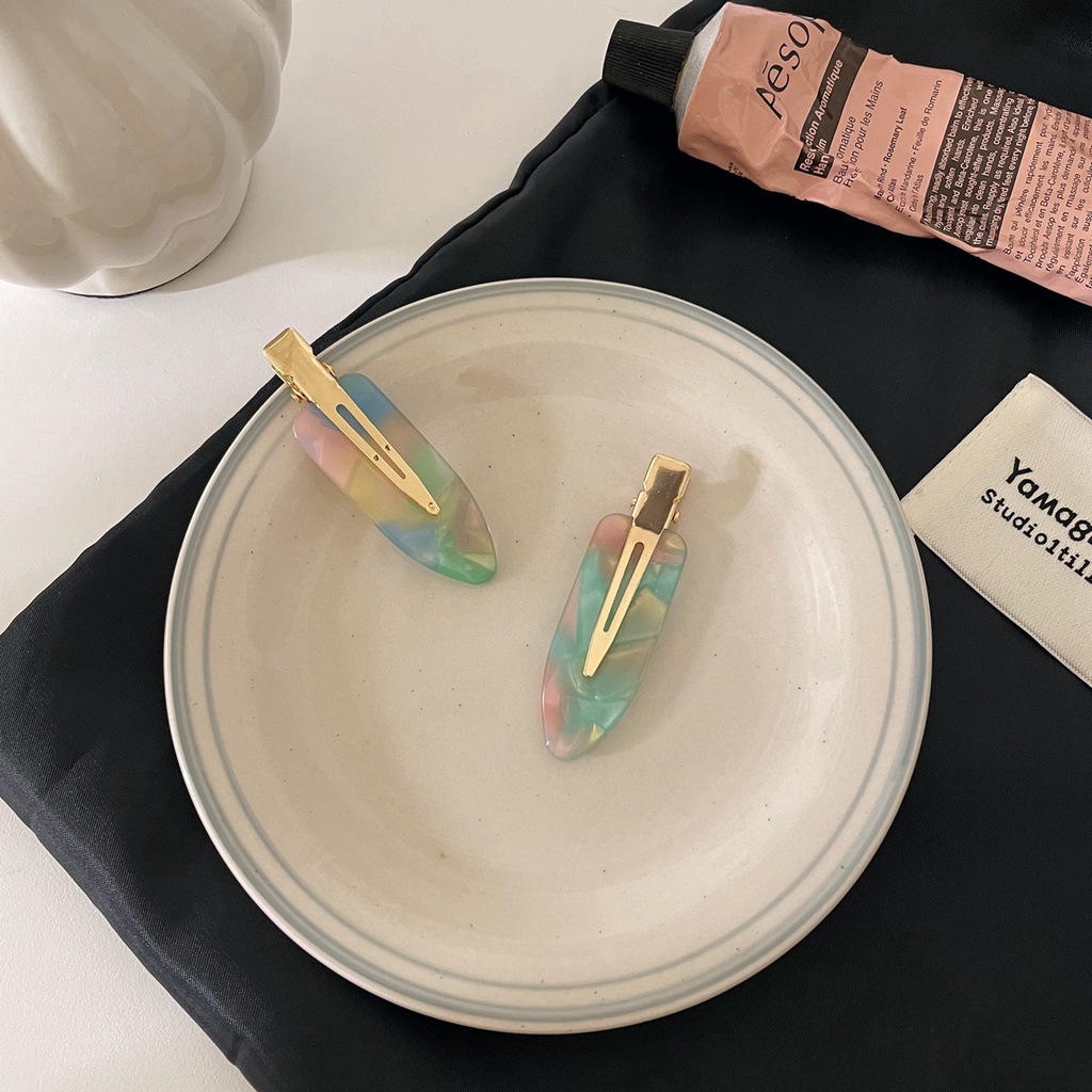 Set 2 Kẹp Tóc Nữ Thiết Kế Đơn Giản Đáng Yêu