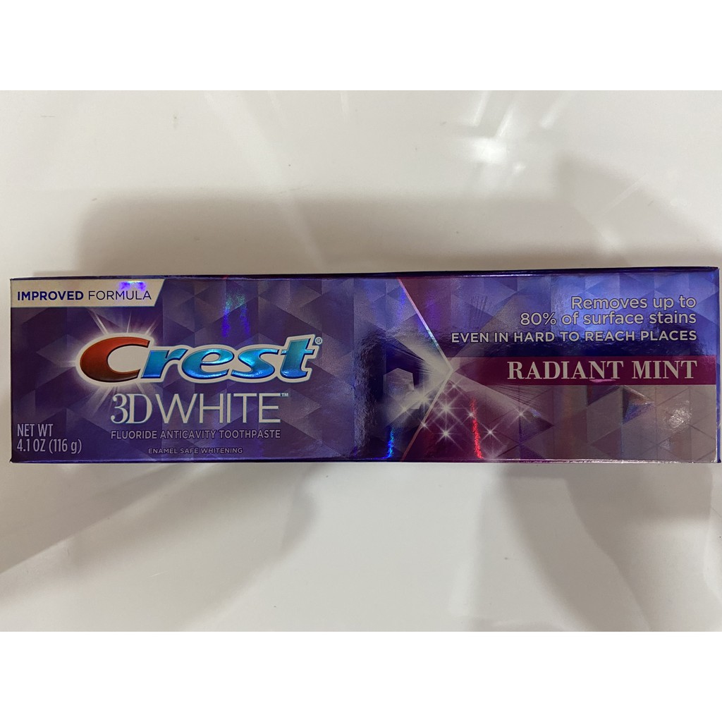 KEM ĐÁNH RĂNG CREST 3D WHITE RADIANT MINT 116g