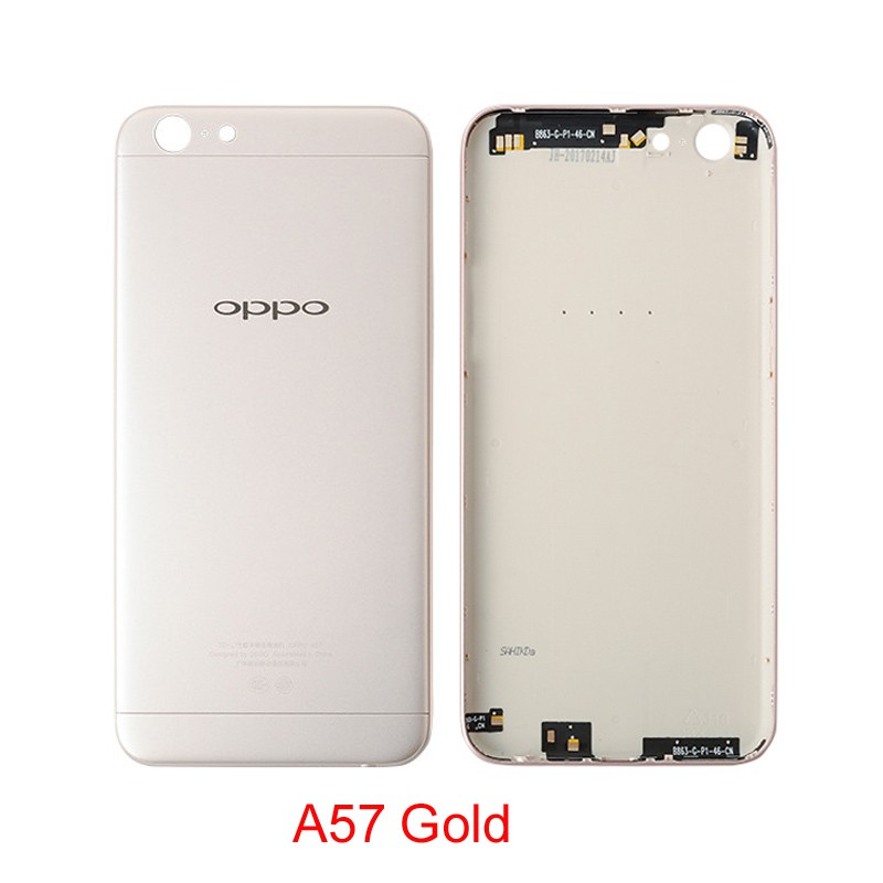 Oppo A57 A37 Nắp pin Oppo A57 A37 Vỏ pin Nắp lưng Thay thế nắp lưng Pin Vỏ khung giữa Vỏ điện thoại Vỏ A57 A37 nắp lưng