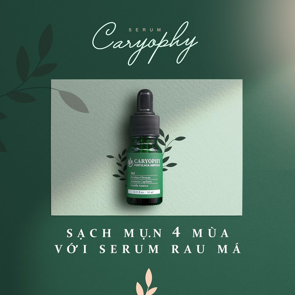 Tinh Chất Giảm Mụn, Giảm Sưng Caryophy Portulaca Ampoule 10ml