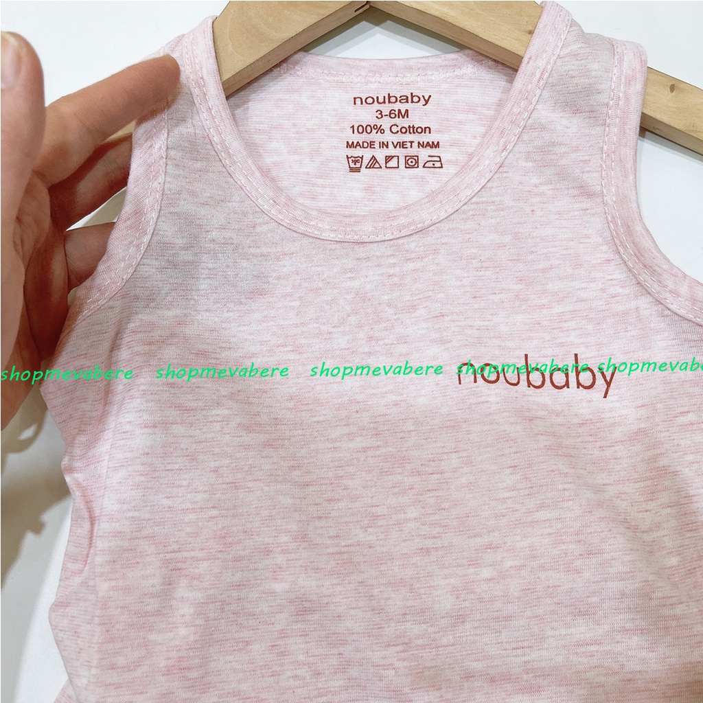 Bộ ba lỗ cotton thoáng mát nhiều màu cho bé trai và bé gái sơ sinh 3-13kg, hàng đẹp - BO55