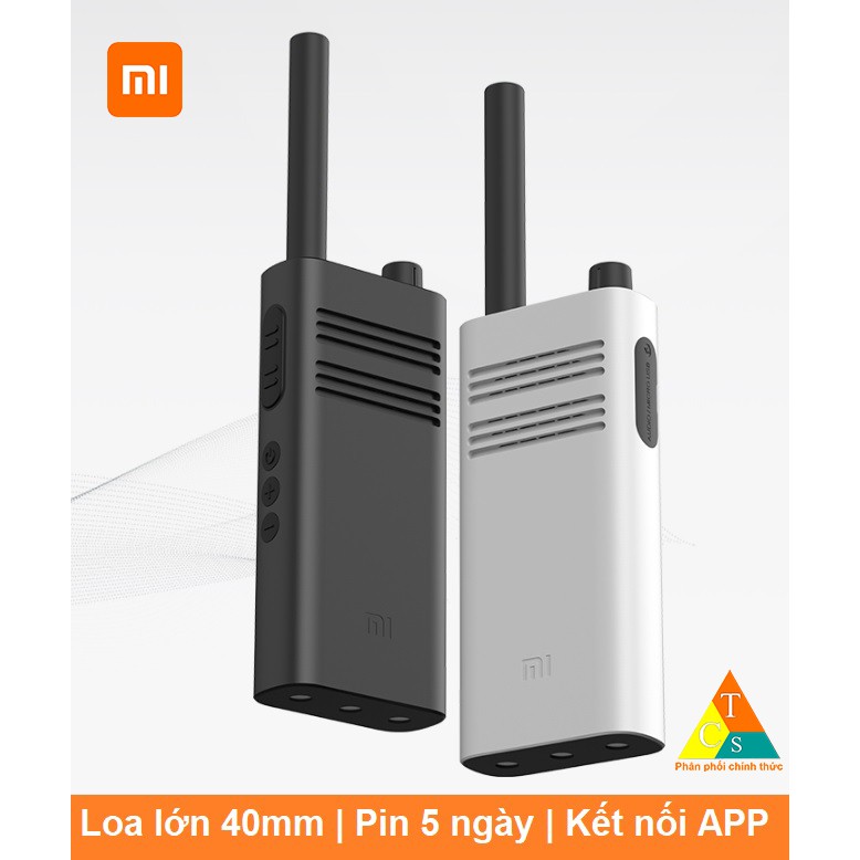 Xiaomi Bộ Đàm Cầm Tay Lite Intercom 16 Kênh Công Suất Cao Phạm Vi Mở Rộng Hai Hướng Sạc USB Tiện Dụng