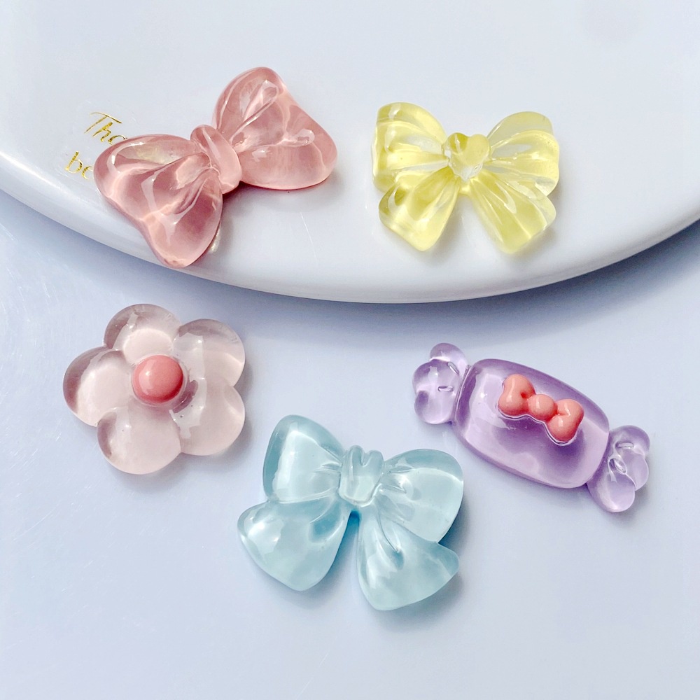 Set 10 Dây Cột Tóc Đính Đá Pha Lê Xinh Xắn Cho Nữ