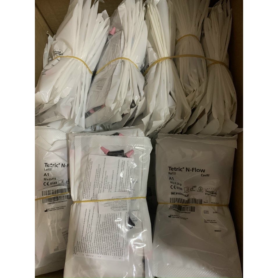 Composite đặc dạng nhộng Tetric N-Ceram Nhộng 0.25g Gói 10 con