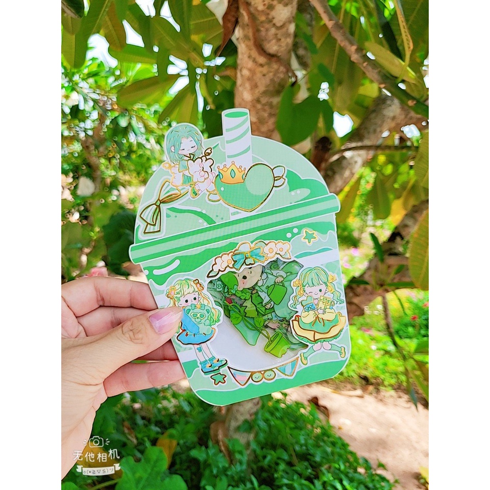 Gói sicker trà sữa