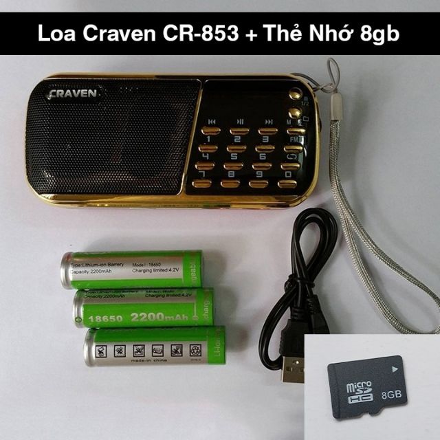 Loa CRAVEN 3 pin nghe nhạc tiếng anh cho bé