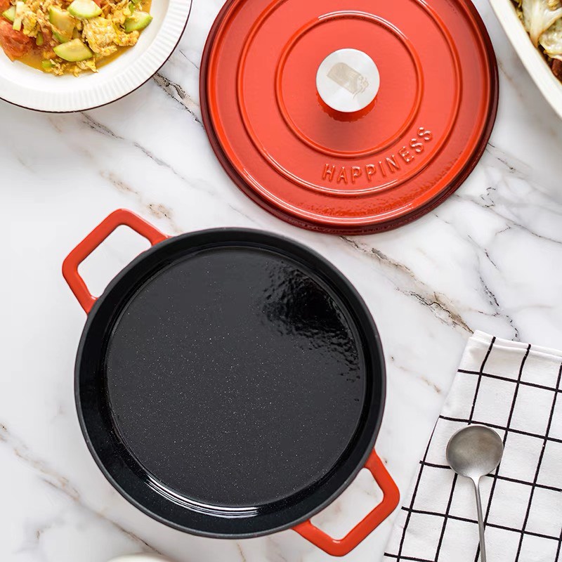 Nồi gang đúc tráng men 24cm Little Happiness