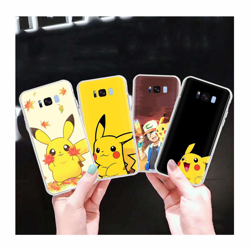 Ốp Điện Thoại Trong Suốt In Hình Pikachu Cho Motorola Moto G5 G5S G6 G4 Play Plus At107