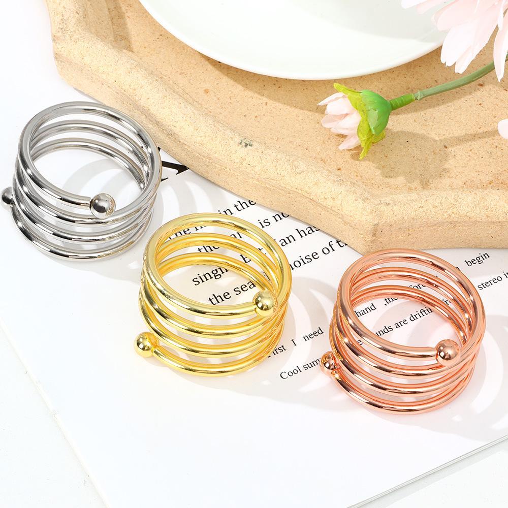 DORAW Vòng Kẹp Khăn Ăn Bằng Bạc Màu Sắc Tiện Dụng Trang Trí Bàn Tiệc