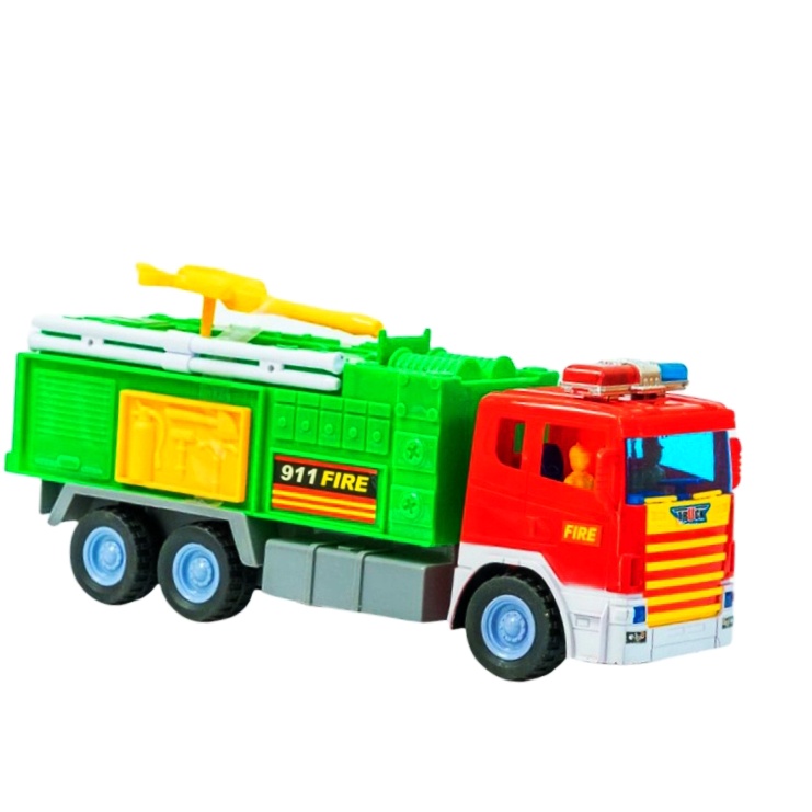 Xe Đồ Chơi Loại Lớn Bằng Nhựa Cho Bé_ Xe Thùng Cứu Hỏa- Sửa Điện