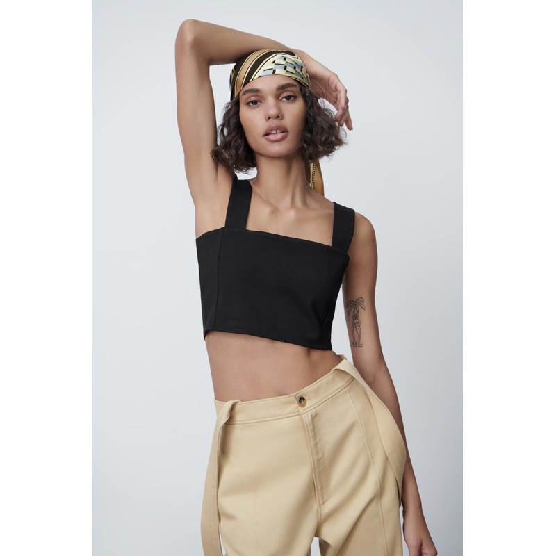 Áo 2s croptop bản to ZR