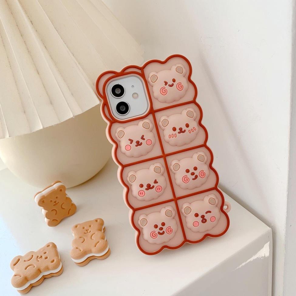 Ốp Điện Thoại Hình nổi Cho iPhone 6 6s se 2020 7 8 Plus X XS Max 11 12 13 Pro Max