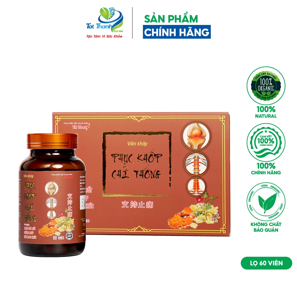 Viên uống Phục Khớp Chỉ Thống Tất Thành Pharma giảm đau nhức 60 viên