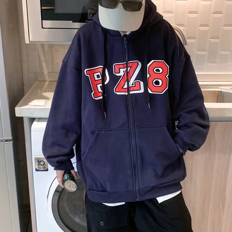 Áo Khoác Hoodie In Chữ Thời Trang Dành Cho Cặp Đôi