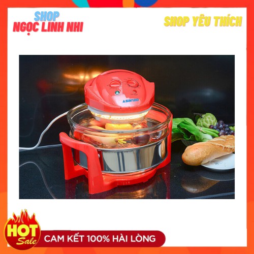 Lò Nướng Thủy Tinh Asanzo OB79( 17 lít Nâng Vòng, 1300W) - SHOP NGỌC LINH NHI