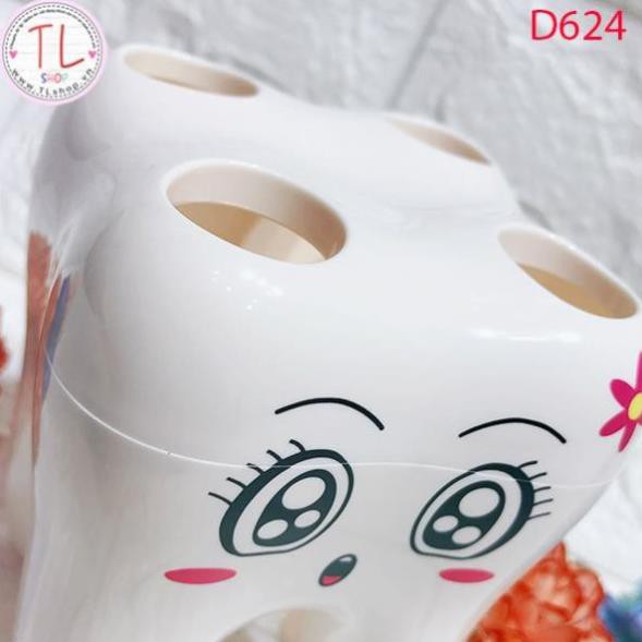 Dụng cụ để bàn chải đánh răng hình chiếc nứu xinh xắn