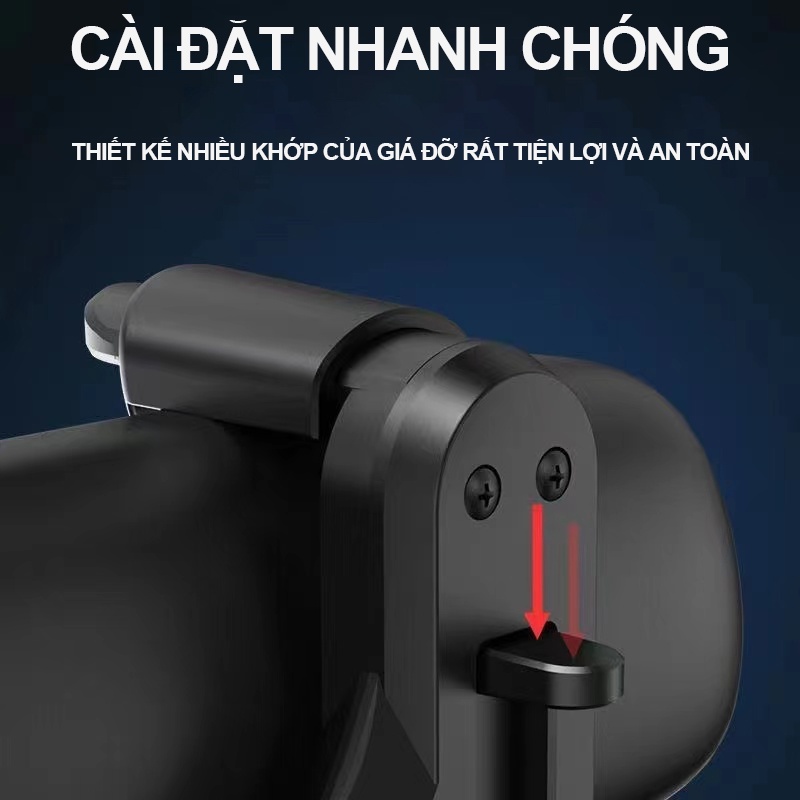 Giá đỡ kẹp điện thoại gắn gương chiếu hậu xoay 360 độ thông dụng cho ô tô