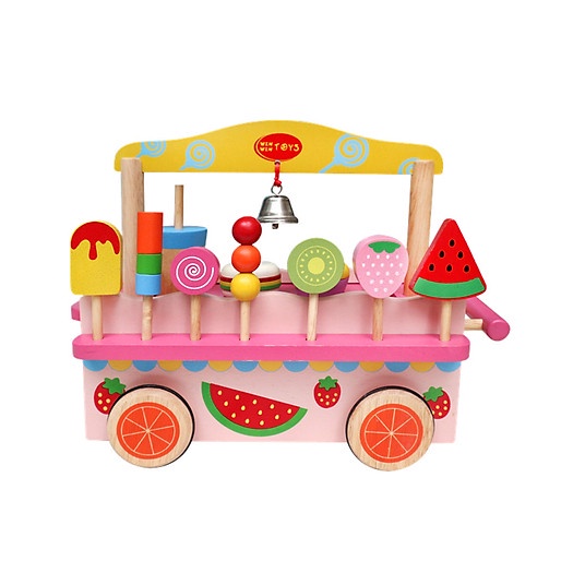Gian hàng cho bé có bánh xe đẩy đi, màu sắc bắt mắt Đồ chơi gỗ Winwintoys Việt Nam