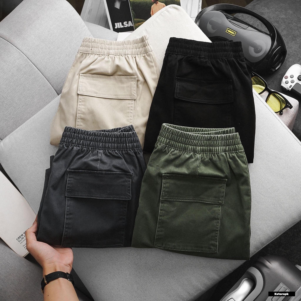 Quần short kaki nam Rafoz4 thiết kế lưng thun co giãn thoải mái form ngang gối trẻ trung KSTOREPK
