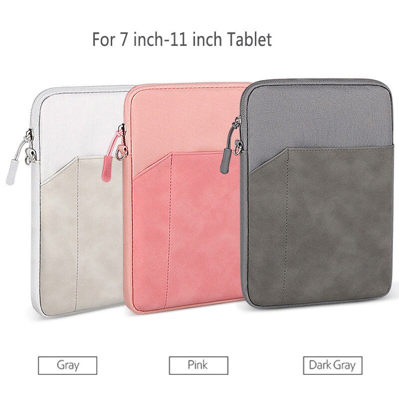 For Xiaomi Mi Pad 3 2 7.9 Mipad 4 Plus 10.1 8 Tablet zipper sleeve For Sony Xperia Z4 Z3 Z2 SGP771 SGP511 SGP611 pouch-bag Case