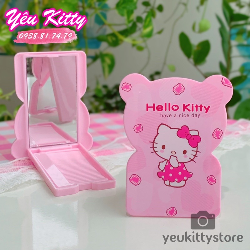 GƯƠNG LƯỢC BỎ TÚI HELLO KITTY