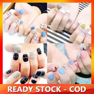 Nhãn dán móng tay phong cách Hàn Quốc chống nước tùy chọn