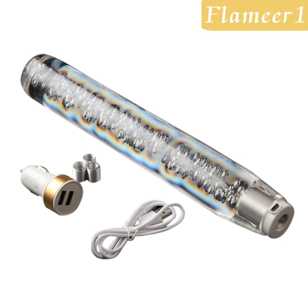 [flameer1] Cần Gạt Chuyển Số Ô Tô Hình Bong Bóng Pha Lê Có Đèn LED Thông Dụng 30CM