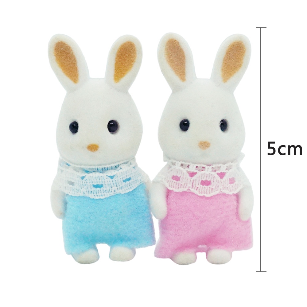 Thỏ Đồ Chơi Thiết Kế Sống Động Koala. Set 2 Mô Hình Chú Voi Mini 4.5CM 1:12 Trang Trí Nhà Búp Bê
