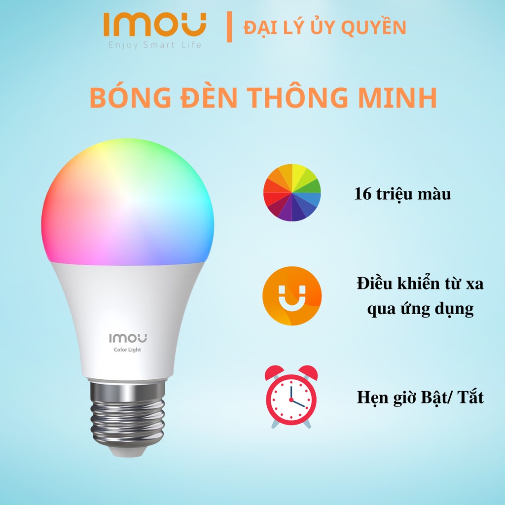 Bóng đèn thông minh điều khiển qua app IMOU LIFE chính hãng