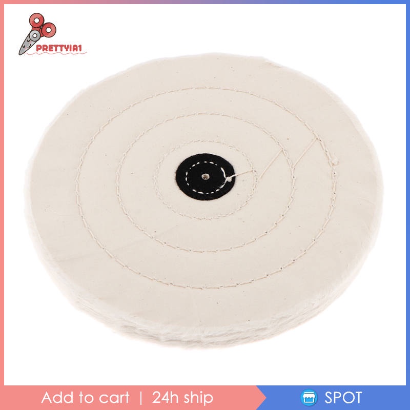 1 Bánh Xe Đánh Bóng Bằng Cotton Muslin 8 inch Cho Ghế Dài