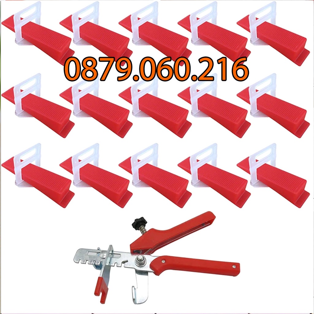 [Có video]Combo 1 Kìm Ke+100 Ke Nêm+300 Ke Cân Bằng Ốp Lát Gạch-Size Tùy Chọn 1.0-1.5-2.0mm