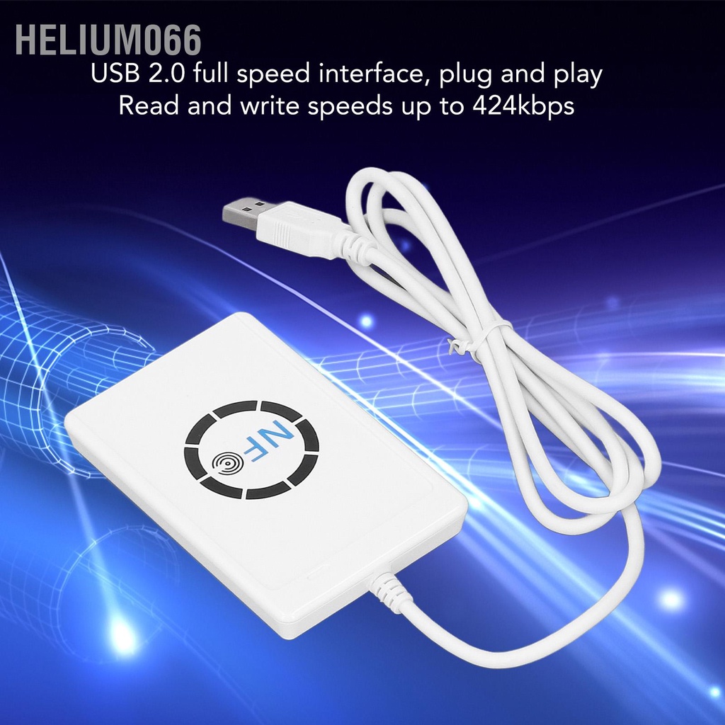 Máy ghi thẻ IC thông minh Máy sao chép Không tiếp xúc 13 56MHz 424kbps cho Thẻ FeliCa Helium066