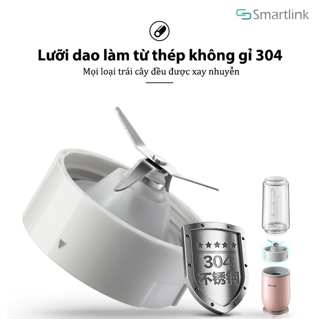 [Mã ELHA22 giảm 5% đơn 300K] Máy Xay Sinh Tố Đa Năng Bear LLJ-D04B1, 2 Cốc x 350ML - Chính Hãng - BH 18 Tháng