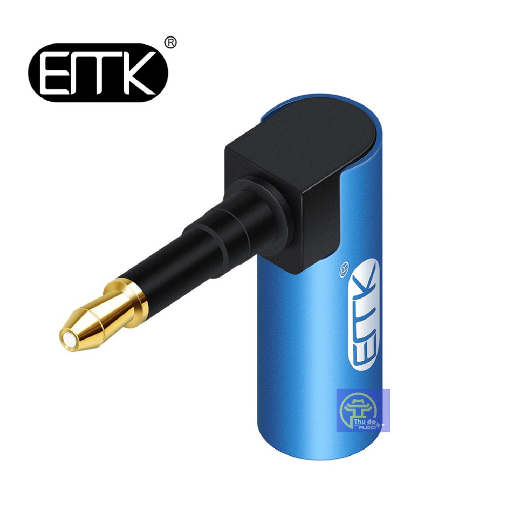 Đầu Chuyển Đổi Cáp Quang Toslink sang Mini Toslink 3.5mm SPDIF EMK cho loa Soundbar, TV- Chân vuông góc