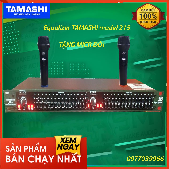 [Mã ELHACE giảm 4% đơn 300K] [kèm micro đôi] Lọc xi nhạc equalizer tamashi 2015 hàng chính hãng