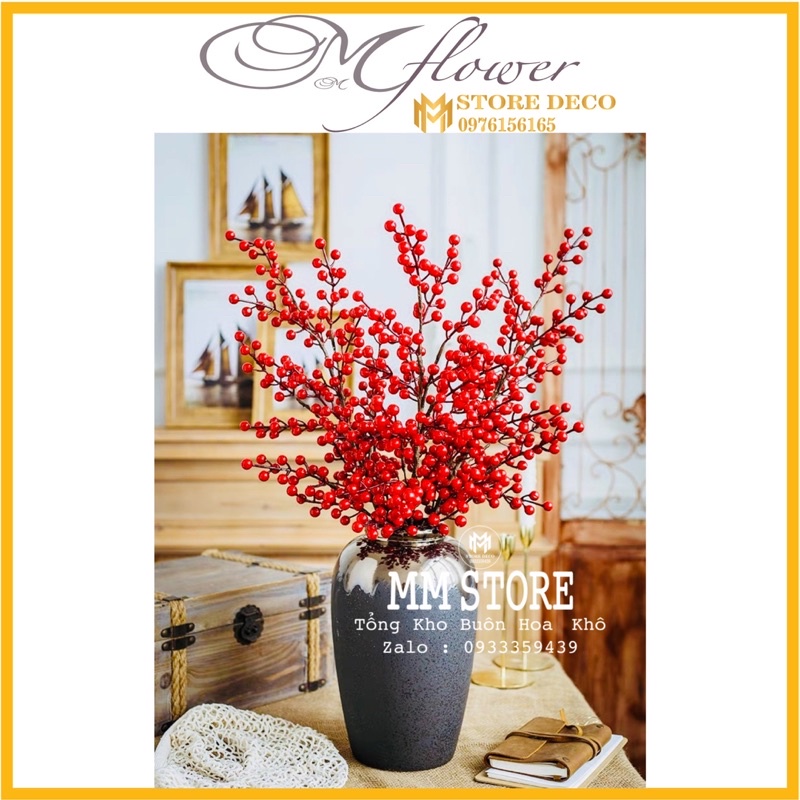 Cành đào đông (cherry)70-95cm , đào đông cao cấp , deco trang trí nhà cửa